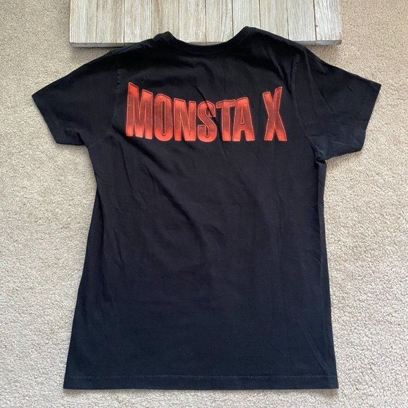 Starship Entertainment Hashtag XS Monsta X Double Sided Graphic T-Shirt K-Pop - Picture 8 of 12